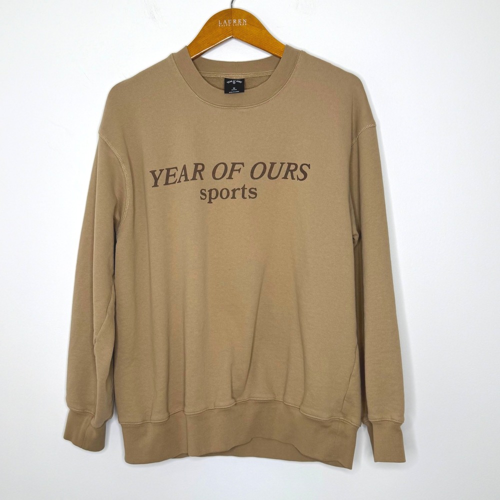 Year of Ours Sports Crewneck Sweatshirt Size M